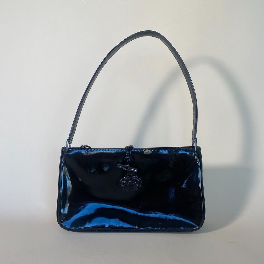 Longchamp Roseau Patent Leather Bag